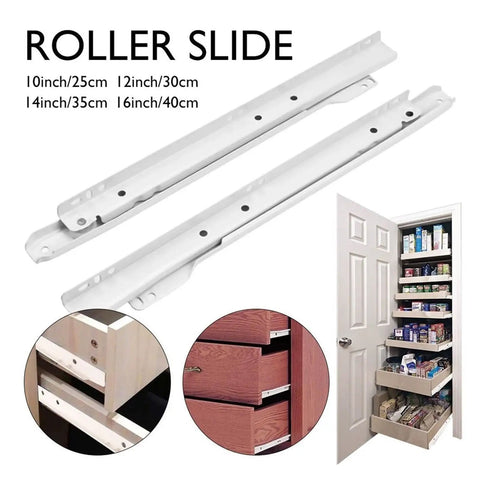 Premium Full Extension Telescopic Drawer Slides Two Section With Quiet Close for keyboard tray 12 inch 30 cm easy install