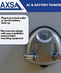 Dual Laser Garage Parking Guide For Two Cars Motion Activated Parking Aid With Independent Lasers Park Perfectly Every Time Clear Visual Cues To Avoid Walls And Shelves Silver Finish Easy Install wall-mounted silver unit with dual laser sensors and AC/battery power