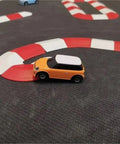 Ultimate DIY RC Track Barrier Kit 26 Piece For One Seventy Six Scale Cars Road Obstacle Set with orange car on track