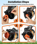 Installation steps for Three Pack WA0010 Replacement Spool Cap Covers For Worx Trimmers Heavy Duty ABS Weed Eater Cap