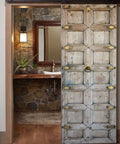 Vintage Indian Door Rustic Barn Style Front And Interior Exterior Wooden Door With Custom Size Option Single Or Double Old Look Sliding Or Hinged No Glass No Hardware