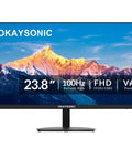 24 Inch FHD Office Monitor With 100Hz Refresh Rate And 1ms Response Time, AMD FreeSync For Tear Free Gameplay, Frameless Design, Built In Speakers, Eye Care Tech For Long Work Sessions And Casual Gaming.