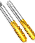 Two Pack M10 X 1.25 Thread Tap Set HSS Right Hand Milling Taper And Bottom Style For Metalworking DIY Projects