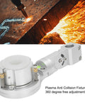 Top Rated 35mm Plasma Torch Clamp With Anti Collision Fixture And 360 Degree Free Shaking Aluminum Alloy Structure For CNC Cutting Machine Plus 25mm Lifting Rod, featuring adjustable aluminum design for plasma cutting.
