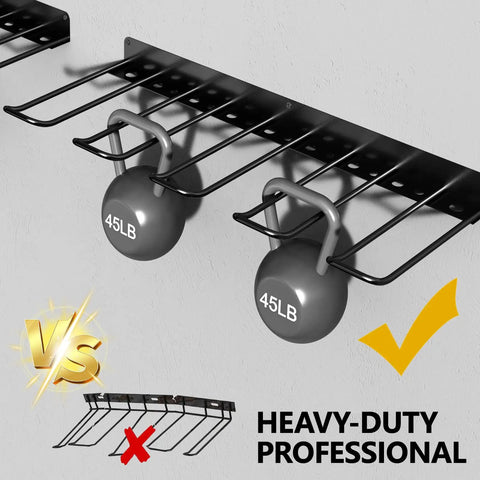 Heavy Duty Drill Tool Organizer Wall Mount Pack Of 2 With 8 Power Tool Slots And 32 Screwdriver Racks Garage Storage Solution