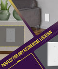 Oversized 1-Gang Blank Wall Plate Cover 5.5 by 3.5 Inches Polycarbonate Thermoplastic White Finish in residential setting