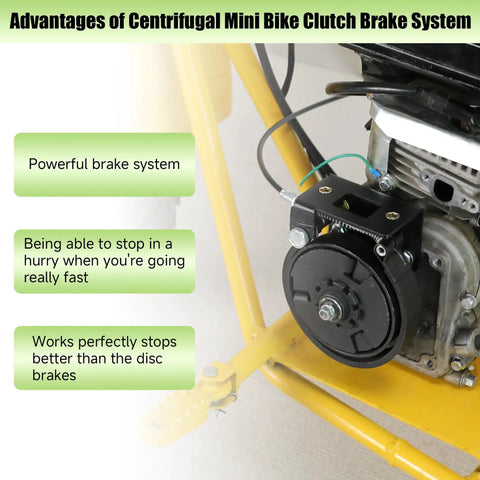 4 Inch Mini Bike Centrifugal Clutch Brake Band Kit Fits Predator 212cc Tillotson GX140 GX160 GX200 installed on engine