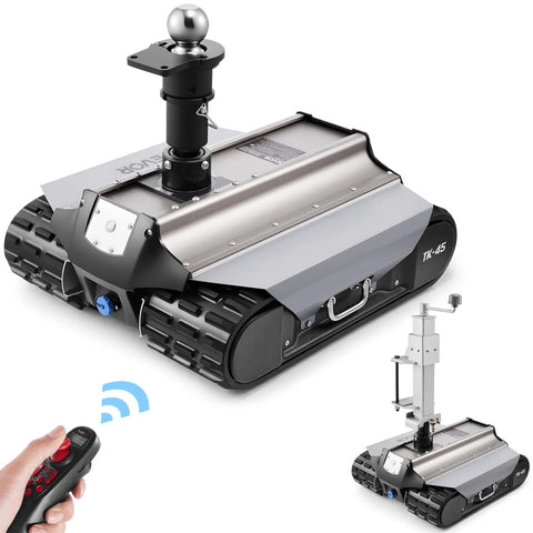 Heavy Duty Electric Trailer Mover Tackles 9000 Lbs Loads With Zero Sweat Via Remote Control Wireless Link Smooth Motorized Camper Cart with remote.