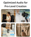 All In One Wireless Microphone System With Two Transmitters And One Receiver, Crystal Clear Audio used in various filming scenarios