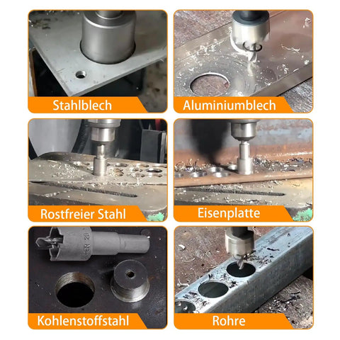 Pro Grade 23 Piece Carbide Hole Saw Kit With Pilot Bits From 5/8 to 4 Inch Set drilling various metals and materials