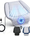 Custom Fit Breathable Ventilated Car Seat Pad For Chevrolet Volt Bolt Euv Blazer Ev with USB cable for airflow control.