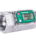 2 Inch Digital Turbine Flow Meter With LCD Display Inline NPT Thread 15.8 To 132 GPM Range For Water Diesel Gas Oil Gasoline