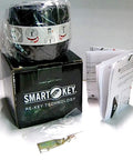 SmartKey Reset Cradle For Kwikset Lock Cylinders Easy To Use Replacement Tool next to instruction manual on white background
