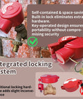 Universal Gate Valve Lockout For Outdoor Faucets And Spigots, Hose Bib Lock For 1 To 2.5 Inch Valves, No Padlock Needed