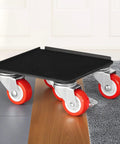 Heavy Duty Furniture Dolly With Five 360 Swivel Wheels, Carbon Steel Panel Lift Slider Set for Appliances in a home setting