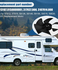 RV Air Conditioner Fan Blade Replacement Compatible With Dometic Brisk And Duo Therm showing replacement fan blade and RV