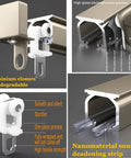 Solid As A Rock Ceiling Mount Curtain Rail With Quiet Aluminum Track showing strong aluminum closure and smooth gliding system.