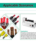 Heavy Duty Electric Wine Bottle Cap Shrinker Machine Stainless Steel Heat Sealer With Digital Thermostat For Precise 150 To 170 Degree Capsule Closing and various bottle types.