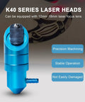 K40 Laser Head With Air Assist For CO2 Laser Engraver, Drop-In Mount, 12mm Or 18mm Focus Lenses, FL 50.8mm, installed view