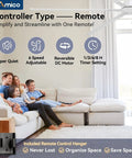 Family enjoying indoor comfort under a Straight Up Awesome 84 Inch Industrial Ceiling Fan With Remote, featuring remote control and quiet operation.