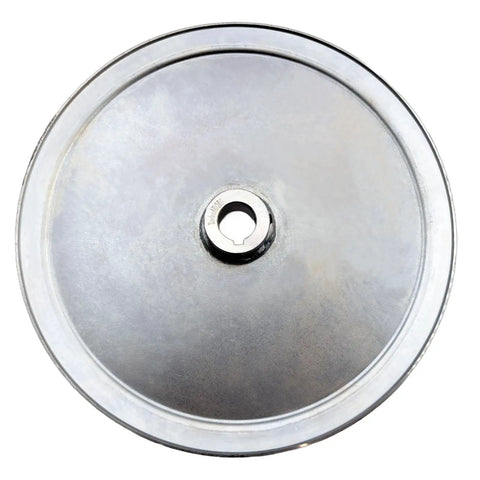 Top view of AB1200 1 Groove Web Sheave 12 Inch Outside Diameter 1 Inch Bore V Belt Pulley For A B 5L 4L Belts Carbon Steel Motor Pulley
