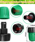 Eight Pack Three Quarters Inch To One Half Inch Faucet Adapters For Drip Irrigation Hose Fittings With Easy Hookup And Leak Proof