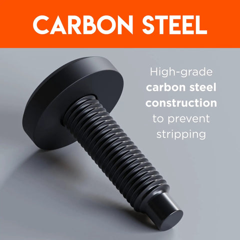 Server Rack Screws 50 Pack 10 32 Steel With Attached Nylon Washers And Pilot Point Heads For Network Racks Enclosures And Cabinets