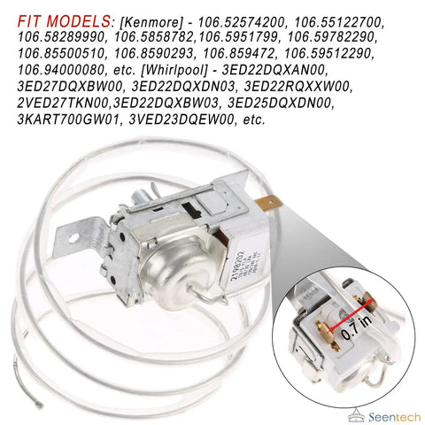Easy Install Refrigerator Cold Control Thermostat Replacement For Whirlpool Kenmore Exact Fit No Fuss Fix For Your Fridge
