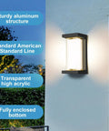 Rugged 18W Die Cast Aluminum Outdoor Wall Light IP65 Waterproof 6000K LED Wall Mount for Garage Porch Walkway installed