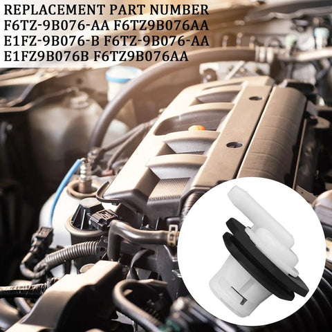 Fuel Tank Vent Plug Kit With Grommet And Valve For Jeep Wrangler And Ford F Series 1980 To 1997 Gas Tank Vent Valve Replacement Durable ABS Sealed Fit No Fuss Install, shown with engine background