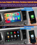Toyota Sienna 2011 2014 Car Radio With Android 13, 4GB RAM 64GB ROM, Wireless CarPlay And Android Auto display with phone interface