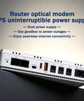 Compact Mini UPS Battery 8000mAh DC Backup Power Unit With Smart Safety Shields plug ports for seamless connectivity