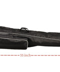 Side view of Ultimate Fencing Gear Bag For Longswords And More, 55 Inch Waterproof 1680D Oxford Cloth with dimensions labeled