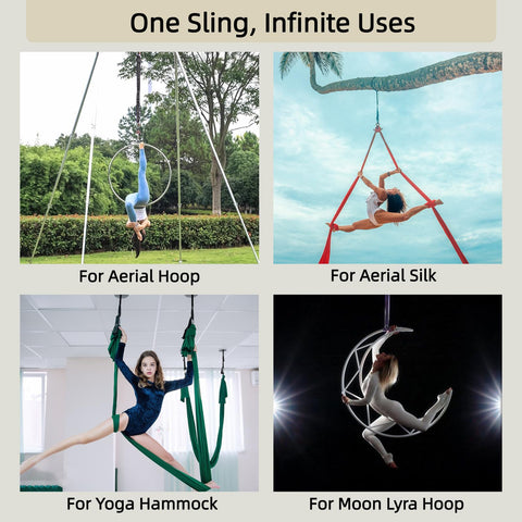Round Sling For Aerial Hoop 3ft 91cm Beefy Heavy Duty Lifting Strap With 5 To 1 Safety Factor CE Certified Military Grade Polyester