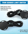 Trim Sender Limit Switch Kit Replacement For Mercruiser Sterndrives MC I R MR Alpha One Alpha One Gen II Bravo Keeps You From Over Trim While Cruising And Feels Like Plug And Play Safety, showing kit with two switches and cables.