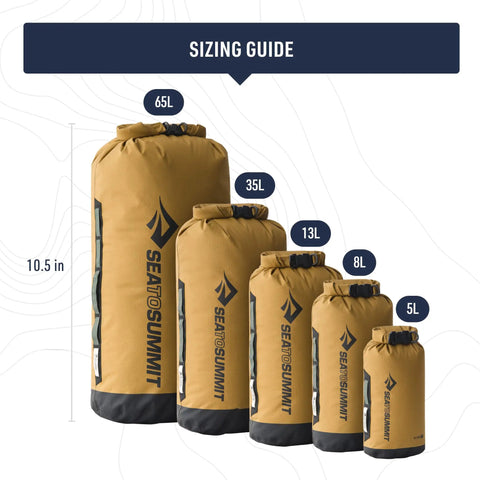 Big River Dry Bag 35 Liter Heavy Duty Waterproof Gear Storage For Kayaking Rafting Canoeing And Outdoor Travel size comparison