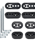 Rubber Exhaust Hanger Kit With 0.47 Inch Holes Adjustable Muffler Hangers For 2 Or 4 Hole Mounts 90 Degree Bend Weld In Rods Universal