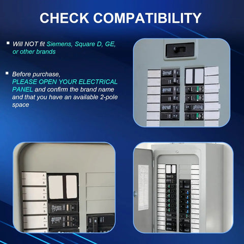 20 Amp 1 Pole Plug On Molded Case Circuit Breaker For 120 240 Volt Panels Thermal Magnetic Trip 10 Year Warranty 2 Pack Safe Reliable Power Protection For Home And Small Commercial Installations. panel compatibility check