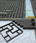 DIY Pavement Mold for Garden Walkways and Patios, Reusable Path Maker creating custom stepping stones with precise design.