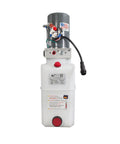 Single Acting 12V Hydraulic Pump With Remote Pendant, 15 Foot Cord, 6 Quart Reservoir, 3200 PSI A Port Relief and 1500 PSI B Port Relief