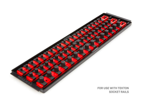 18 Inch Three Rail Tray For Socket Rails With Locking Rails And Easy Release Button displayed at an angle on white background