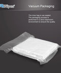 AAWipes cleanroom polyester wipers, 4x4 in, white, bag of 400, vacuum-sealed packaging