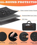 Cross-section of Carrying Bag For Boss Guitar Multi-Effects Pedals Like ME-80 ME-90 GT-1000 GX-100 showing layers and durability features.