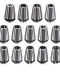 ER20 Spring Collet Set Fourteen Sizes with 0.008mm Clamping Precision 65Mn Steel CNC Engraving and Milling Lathe Tooling Kit Pro Grade