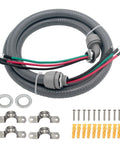 1/2 Inch 3 Conductor 10 Gauge Liquid Tight Conduit Wire With Ground Nonmetallic Flexible Conduits Outdoor Power Whip Kit Easy Install