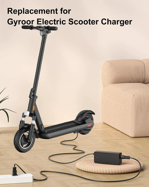 Replacement Electric Scooter Charger For X8 H40 H30 Pro H30 Max And Turboant V8 V8 Dual Battery Power Supply With Barrel Round Plug Tip Not For 3 Prong And Not For 24V 25.2V 29.4V Or 48V 54.6V Versions