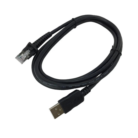 USB cable for Omnidirectional Corded Barcode Scanner Kit With Fixed Stand for 2D and 1D Scanning Standard Range IP52 Rated