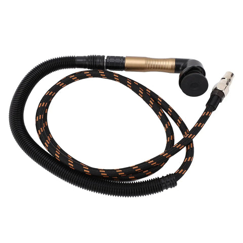 Badass Pneumatic Pencil Die Grinder 23500 RPM Tungsten Alloy Gear Air Tool with flexible air hose for precision work.