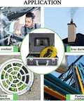Rugged 10 Inch Monitor Pipe Inspection Camera With Industrial Endoscope And IP68 Waterproof Sewer Borescope Delivering 1000 TVL Clarity Plus 6W LEDs used for car, HVAC, and sewer inspection in a toolkit.