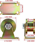 Top Shelf Heavy Duty V Groove Wheel And Sliding Gate Casters with dimension markings, showing steel rigid roller for U shaped tracks.